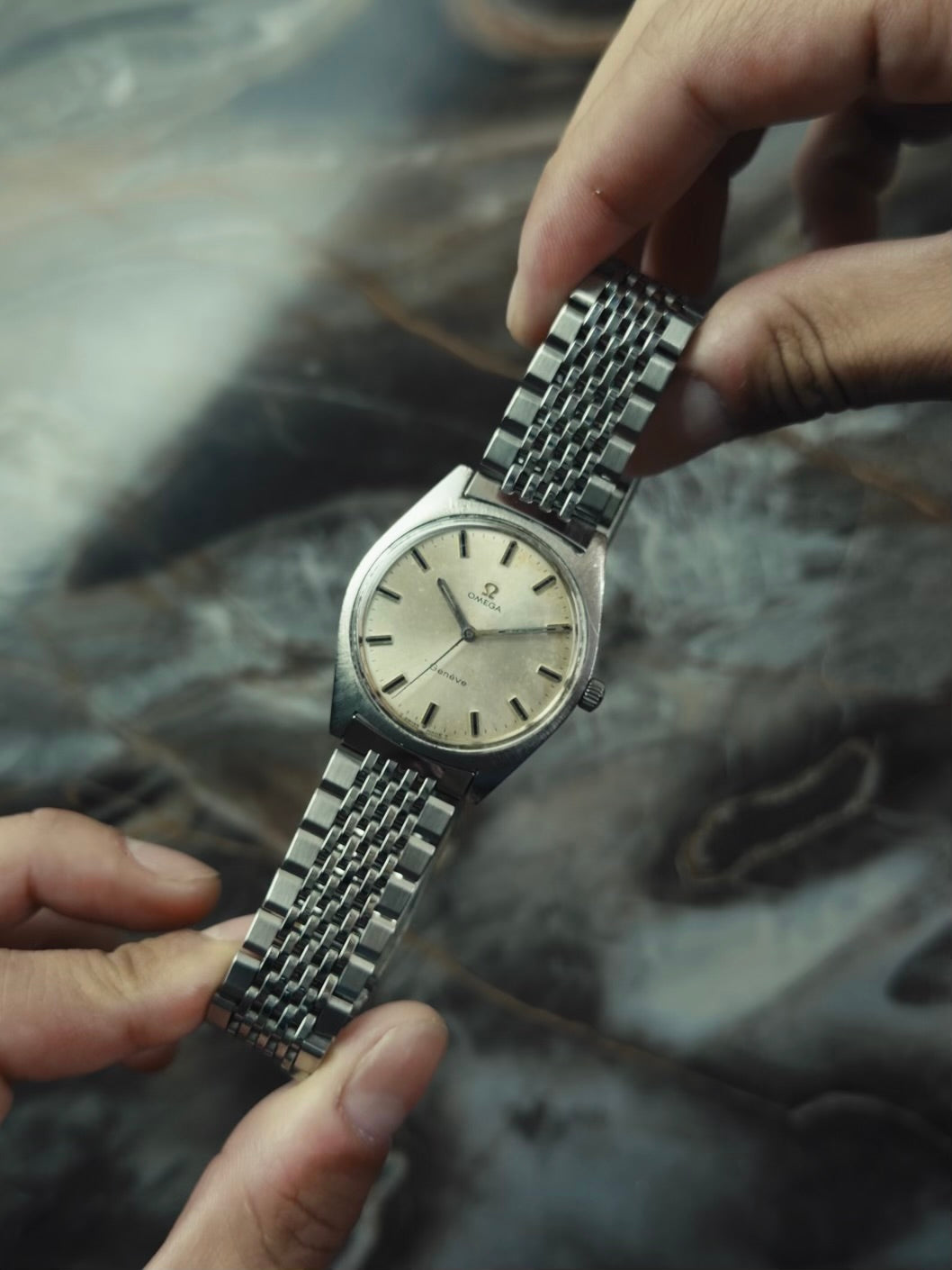 OMEGA ジュネーブ SS ヴィンテージ パティーナダイヤル 1970年代
