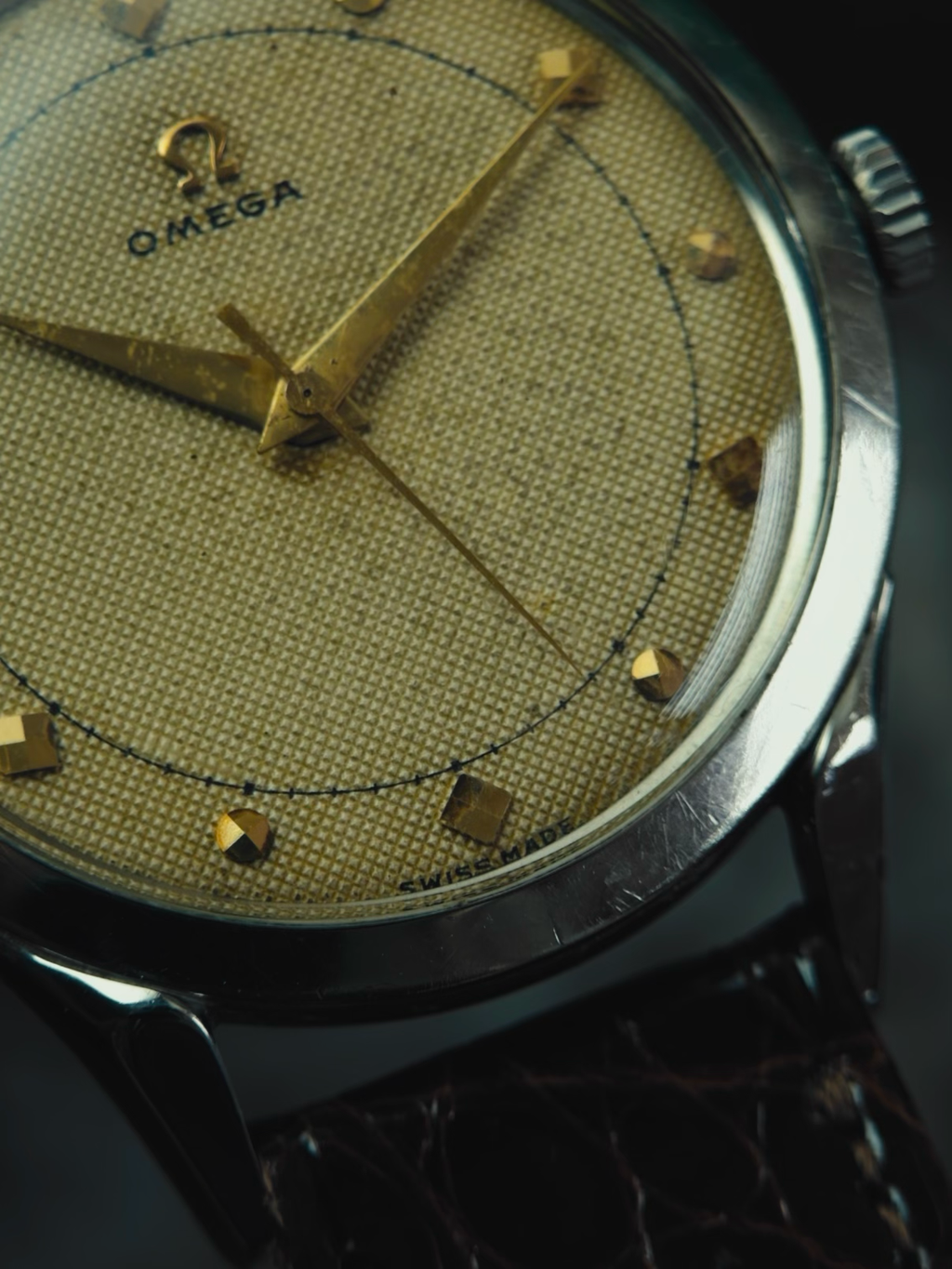 OMEGA SS Texture Dial 1950s