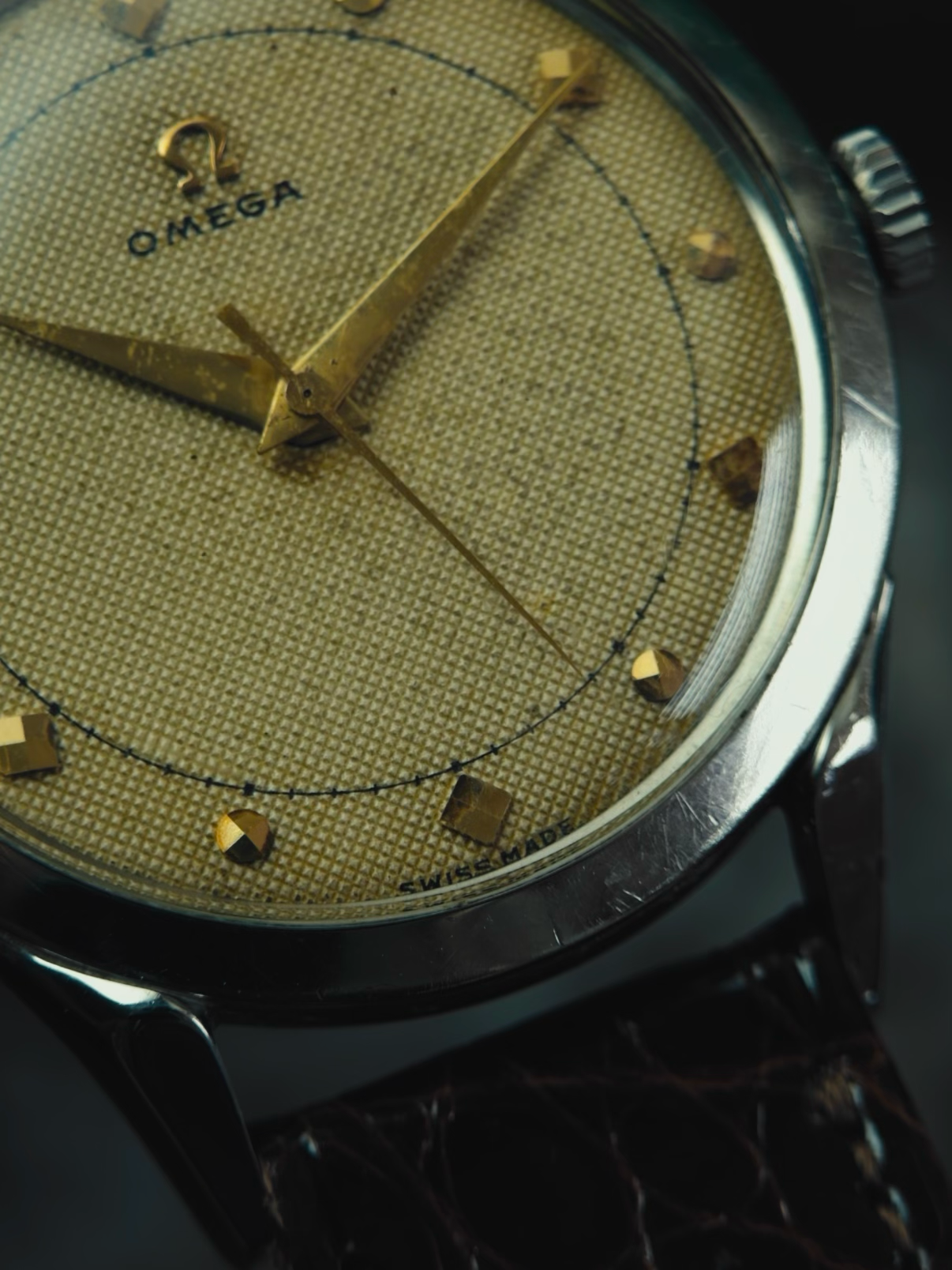 OMEGA SS Texture Dial 1950s
