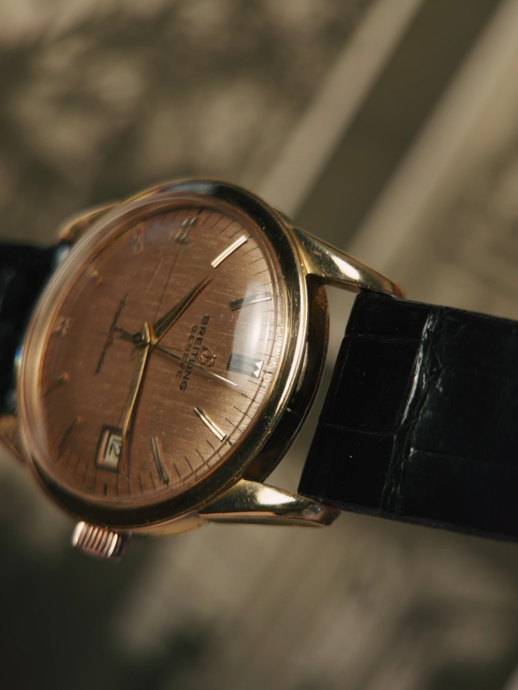 BREITLING 18K Rose Gold TRANSOCEAN 1964s