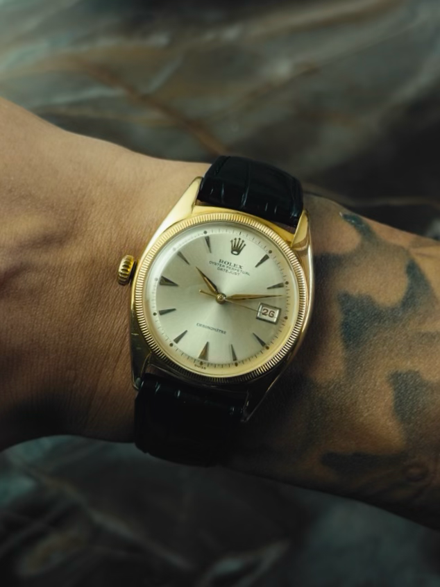 ROLEX Datejust 6105 Lefty 18k 1952s