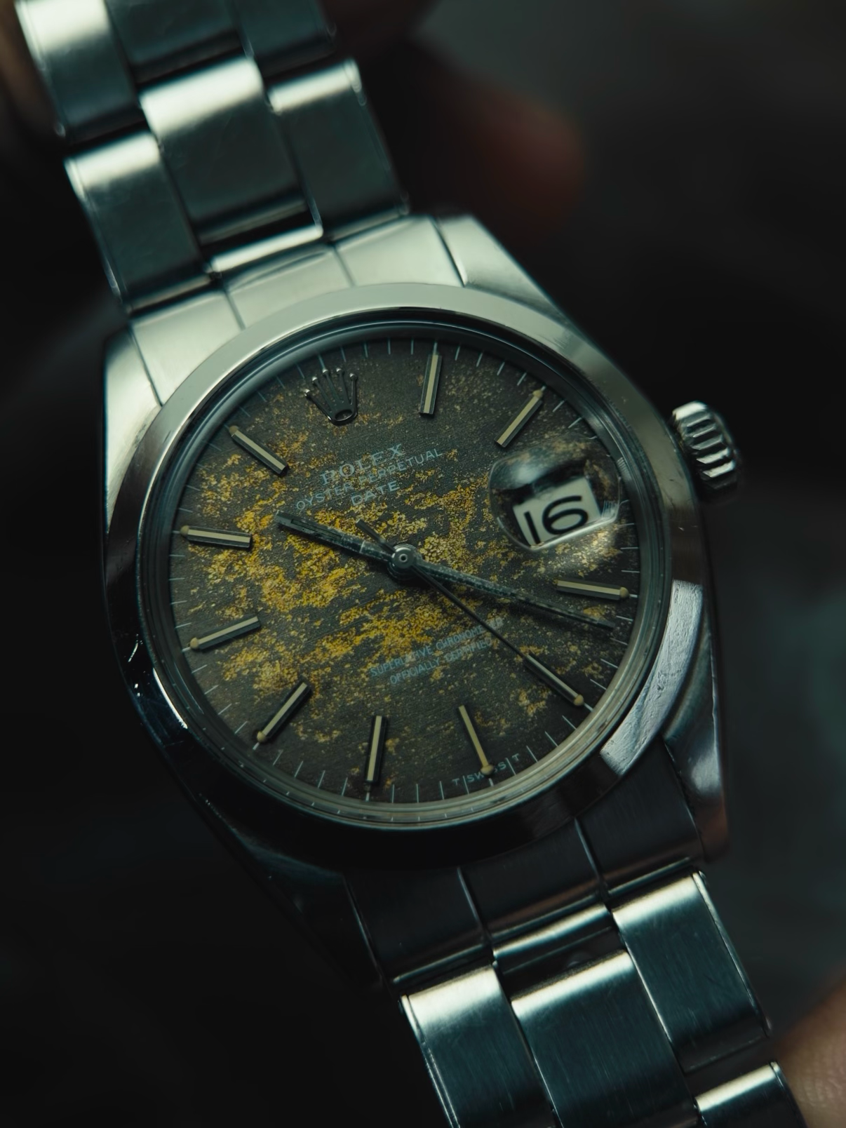 ROLEX 1500 Tropical Oyster Perpetual Date 1968s