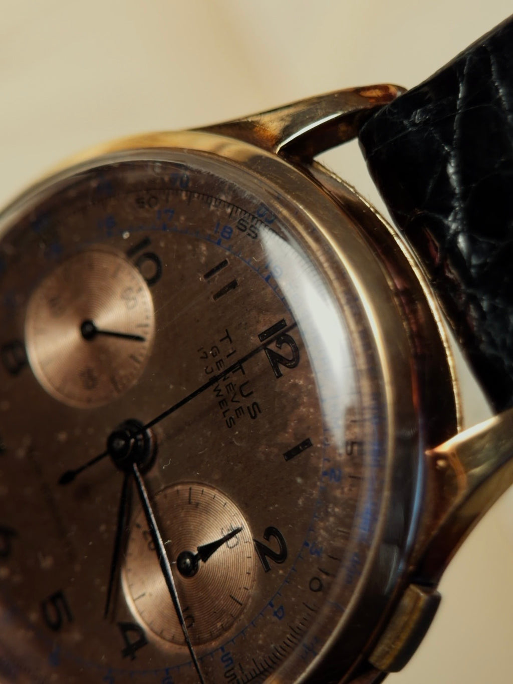 TITUS 18k Rose Gold Chronograph