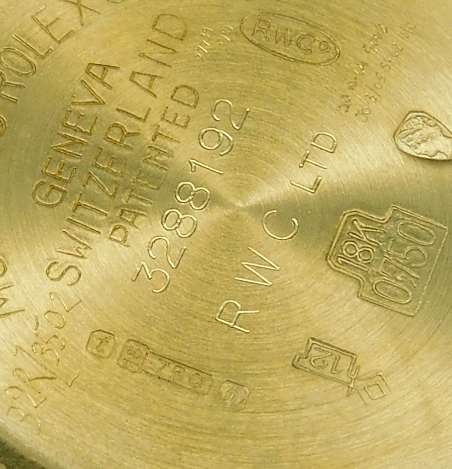 ROLEX 18k YG “PUPLE CHANGE” Nipple Blue Submariner Date 1973s