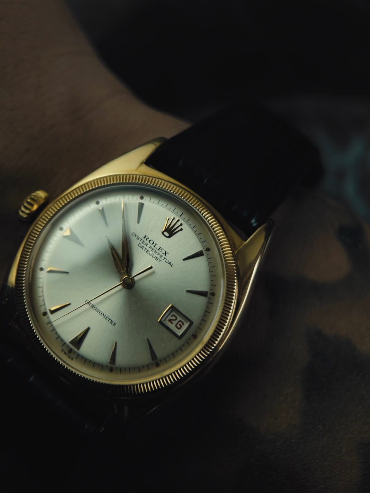 ROLEX Datejust 6105 Lefty 18k 1952s