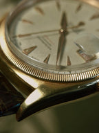 ROLEX 6105 Double Swiss Red Officially French 18K Rose Gold 1961s