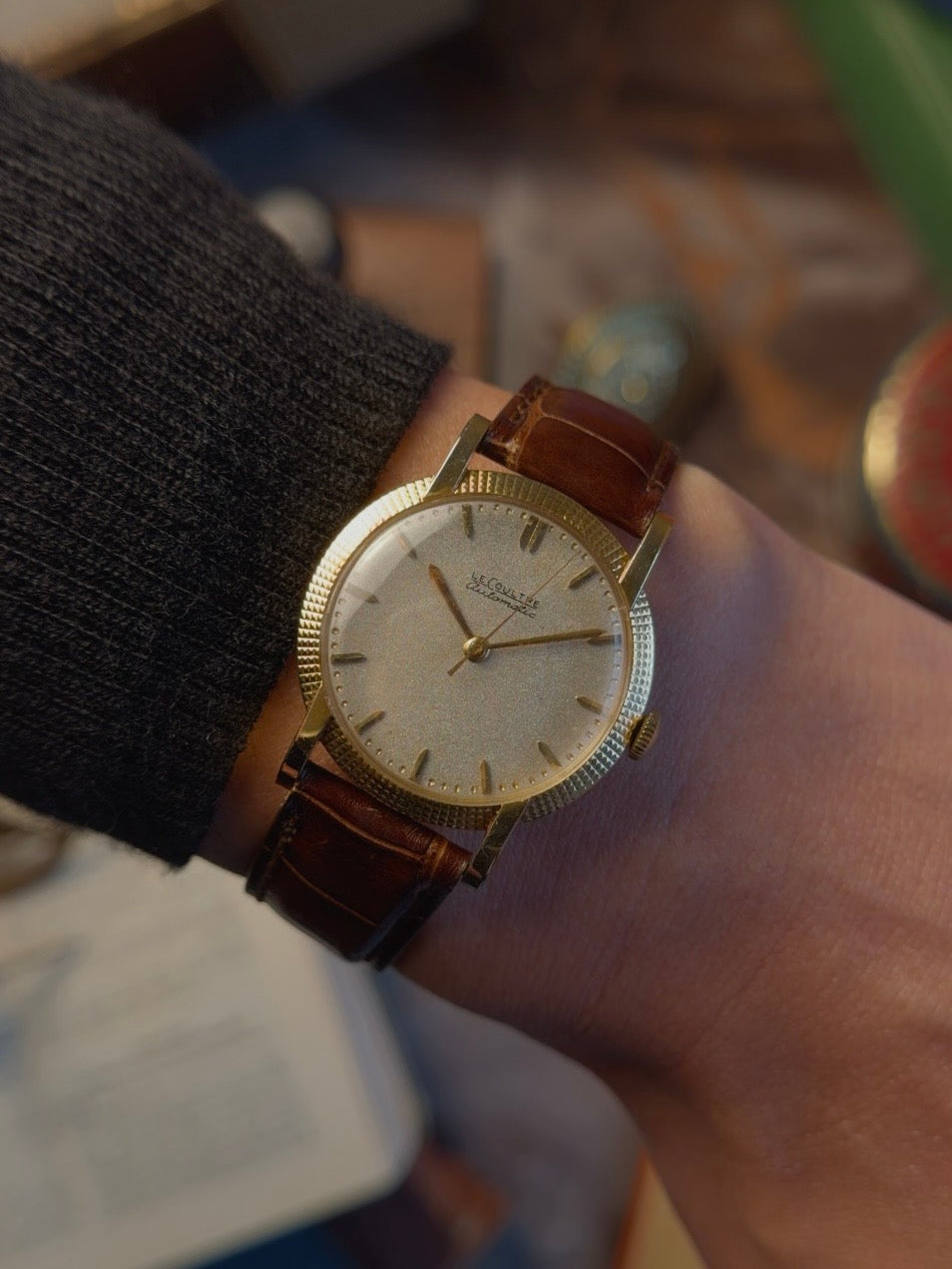 Jaeger-LeCoultre 18k Yellow Gold Clous de Paris