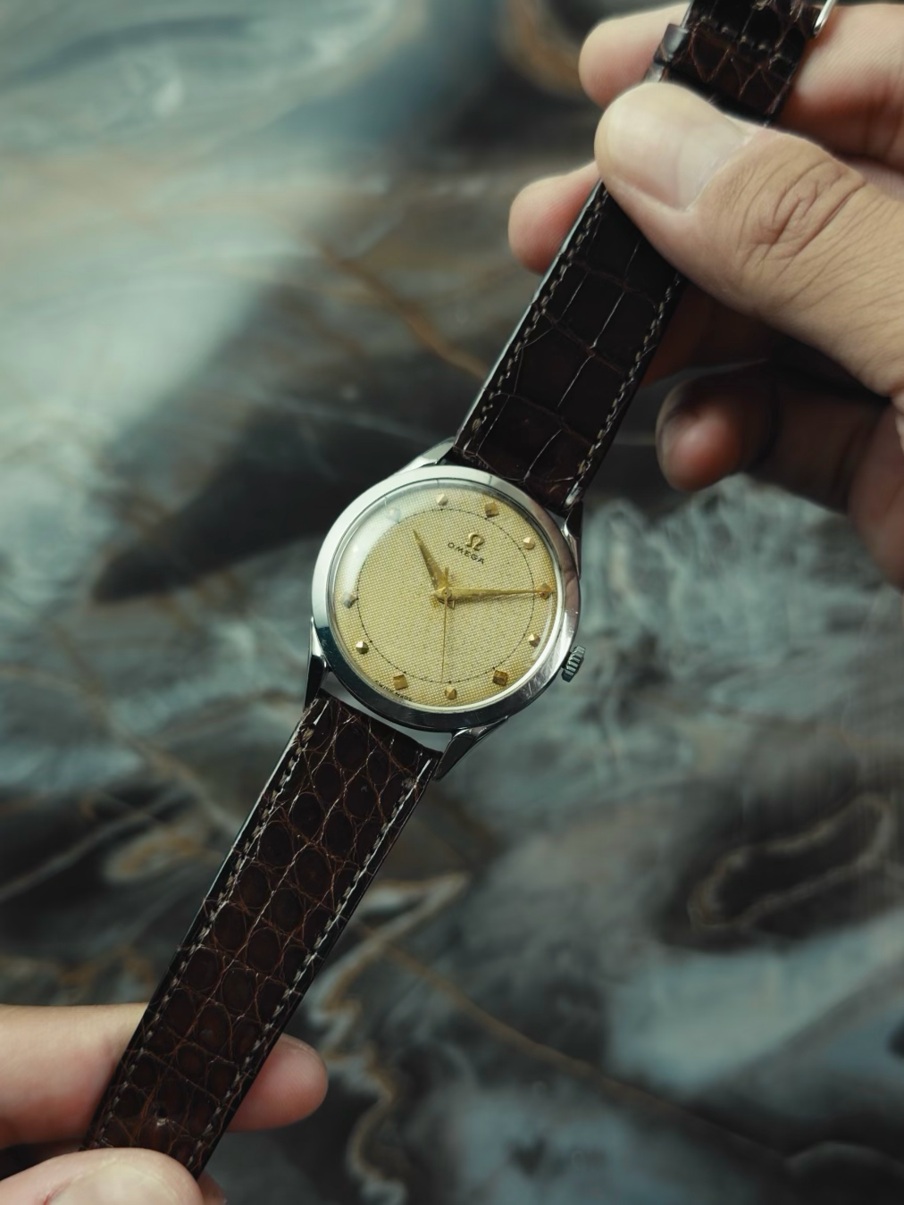 OMEGA SS Texture Dial 1950s
