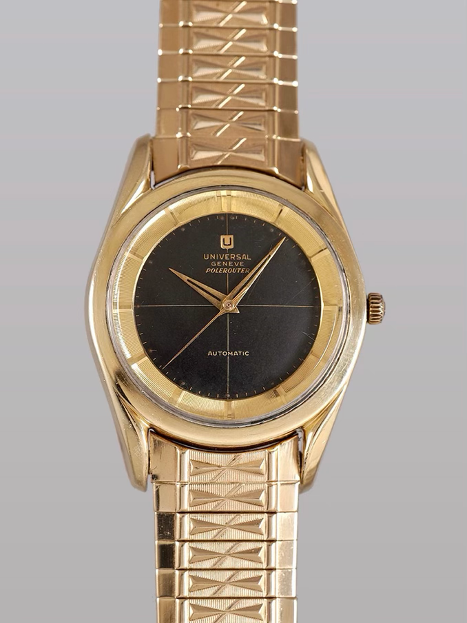 UNIVERSAL GENEVE POLEROUTER 20214 Gold Filled 1950s