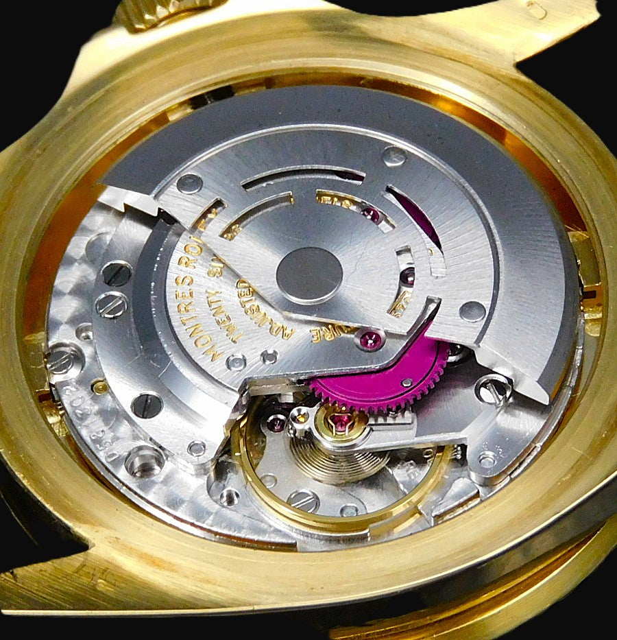 ROLEX 18k YG “PUPLE CHANGE” Nipple Blue Submariner Date 1973s