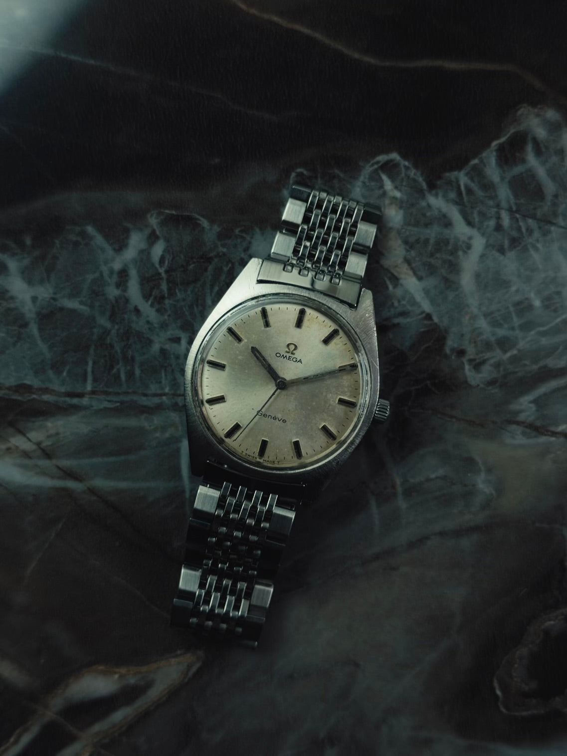 OMEGA Genéve SS Vintage Patina Dial 1970s
