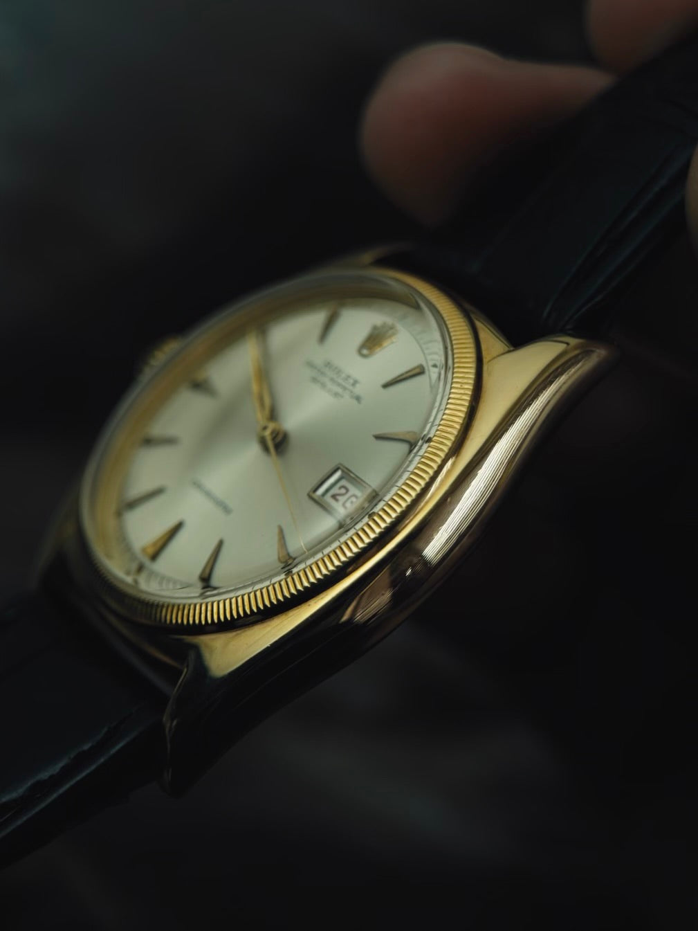 ROLEX Datejust 6105 Lefty 18k 1952s