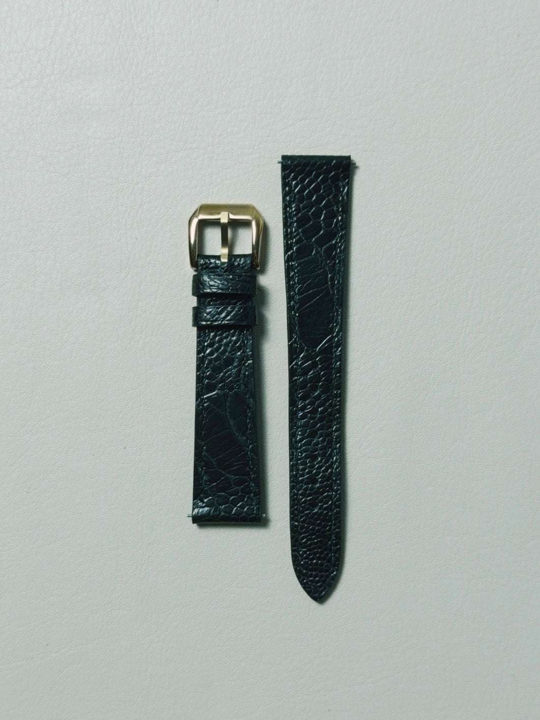 Ostrich Leg Leather Watch Strap