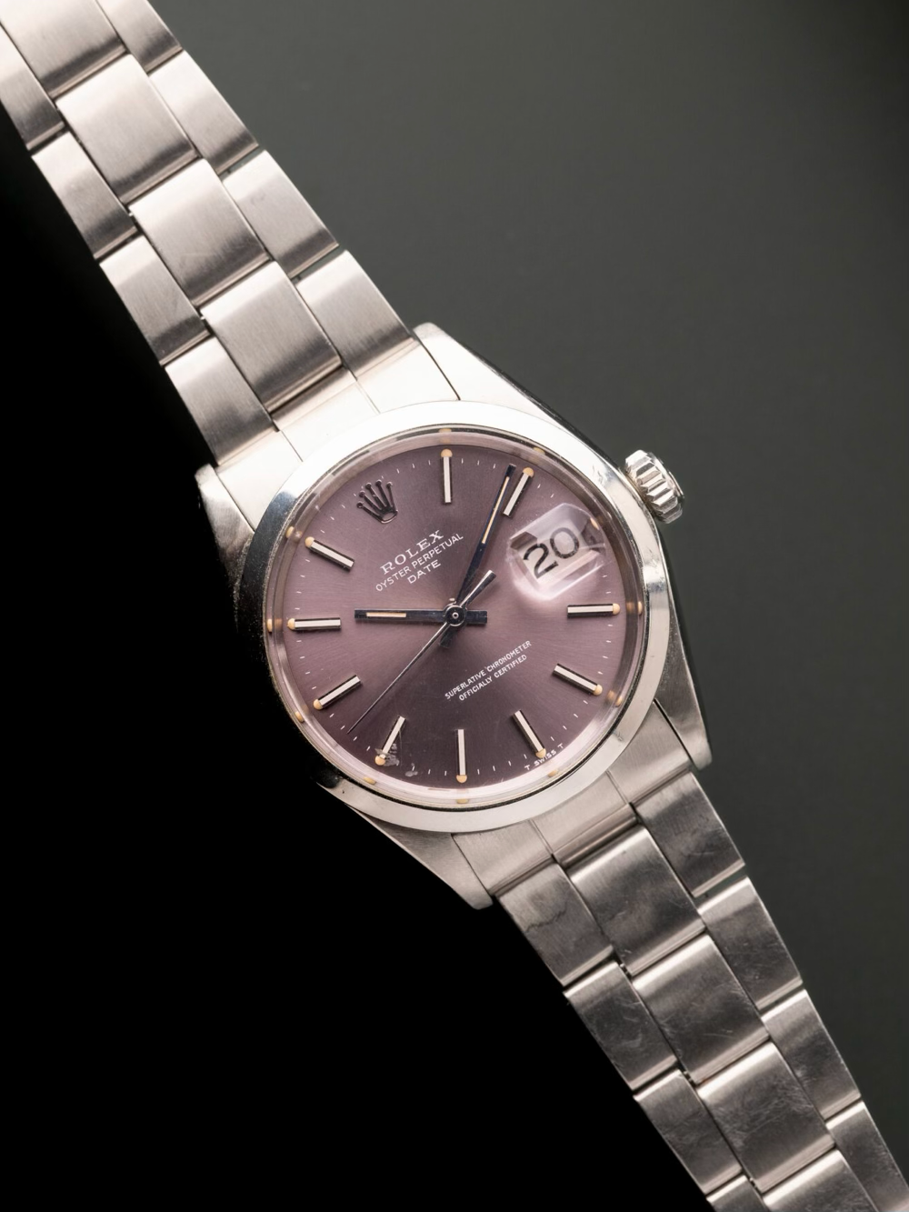Rolex 1500 Tropical Lavender Dial Oyster Perpetual 1968s