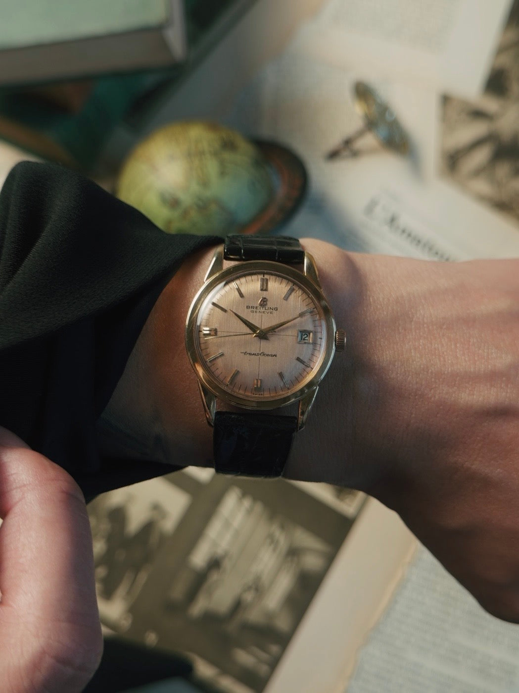 BREITLING 18K Rose Gold TRANSOCEAN 1964s