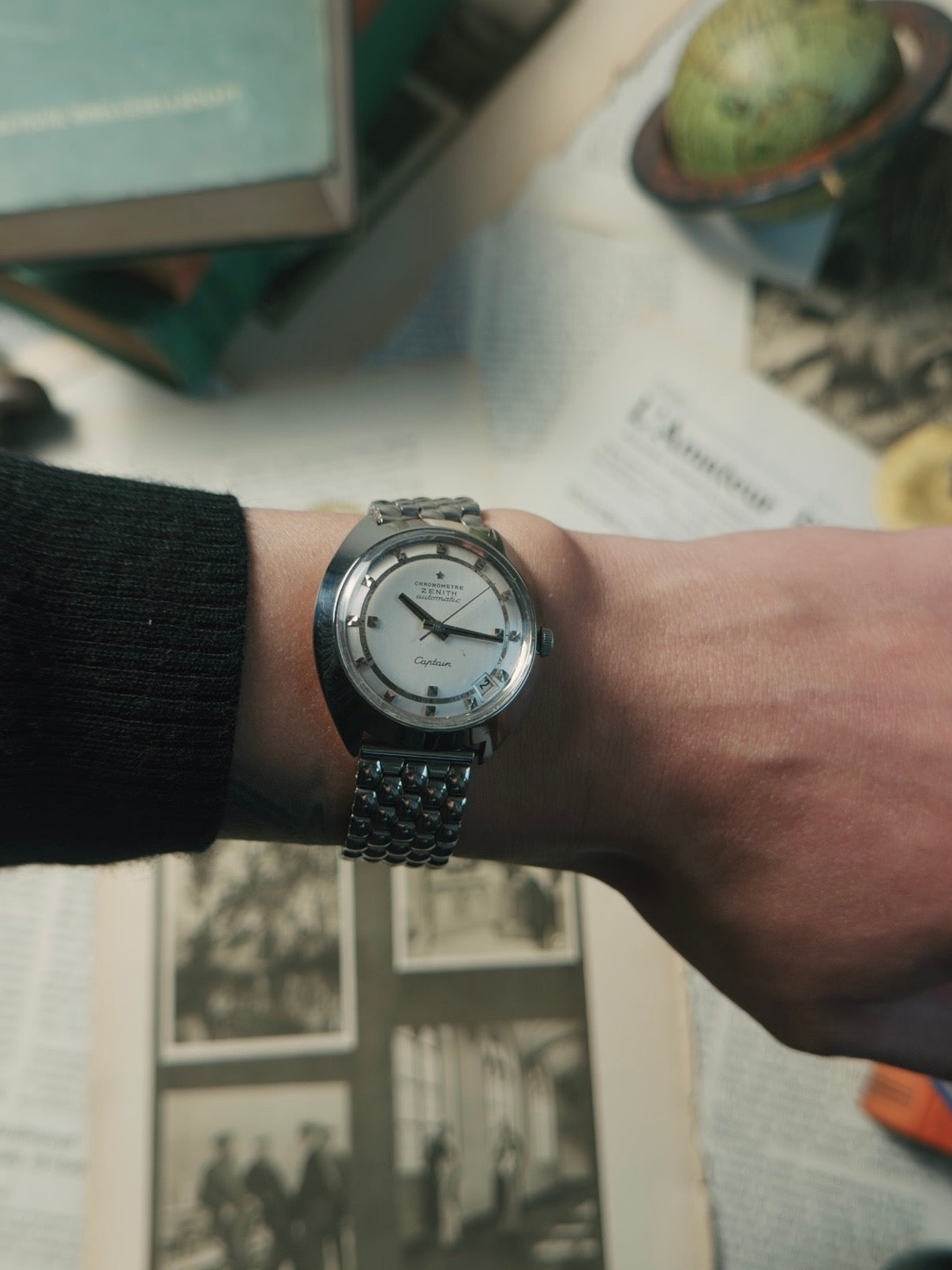 ZENITH Big Disc case "CAPTAIN" Automatic Chronometer 1965s