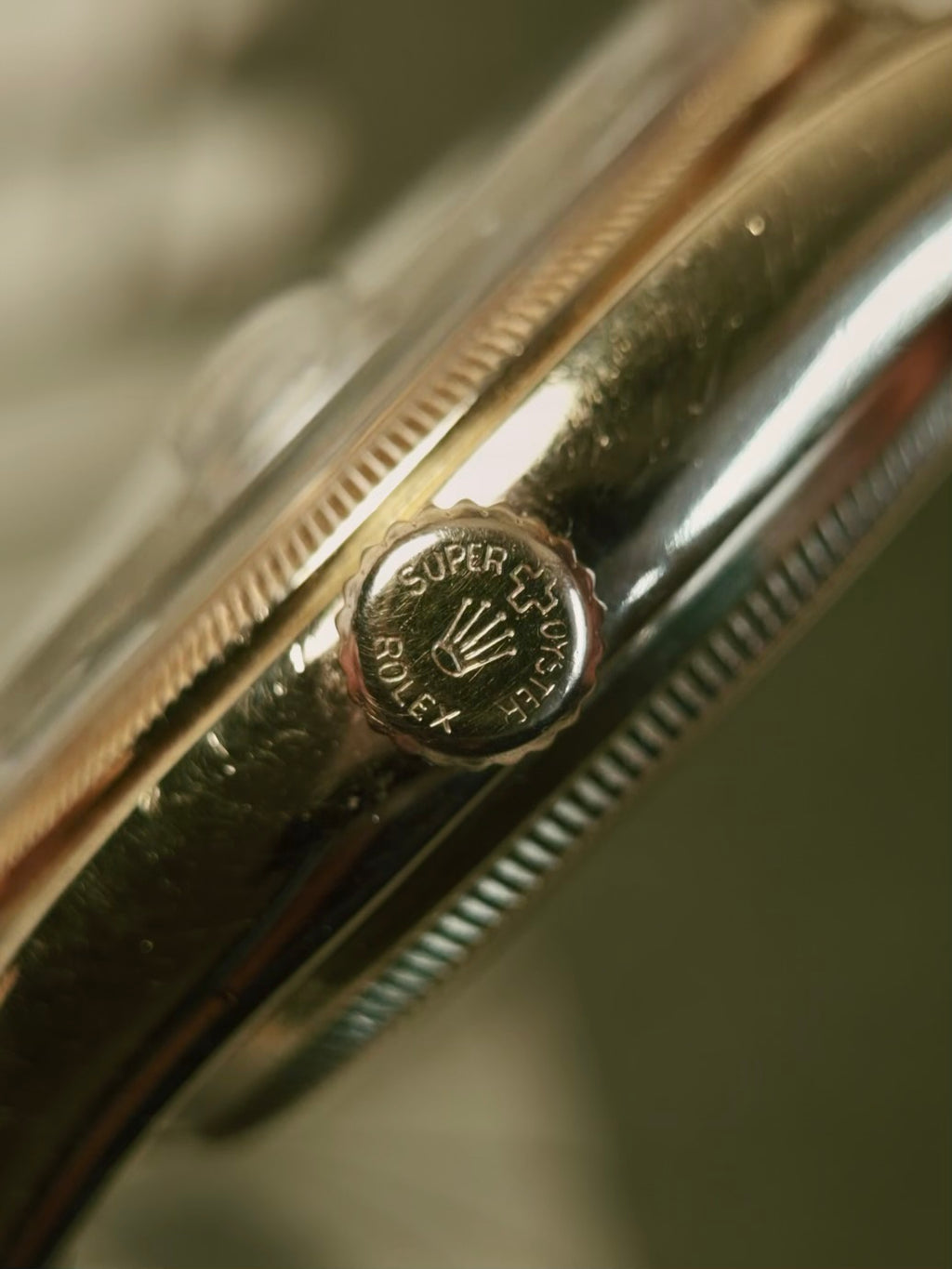 ROLEX 6105 Double Swiss Red Officially French 18K Rose Gold 1961s