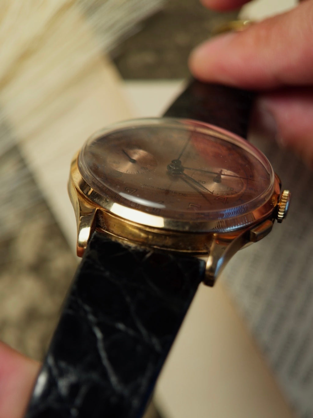 TITUS 18k Rose Gold Chronograph