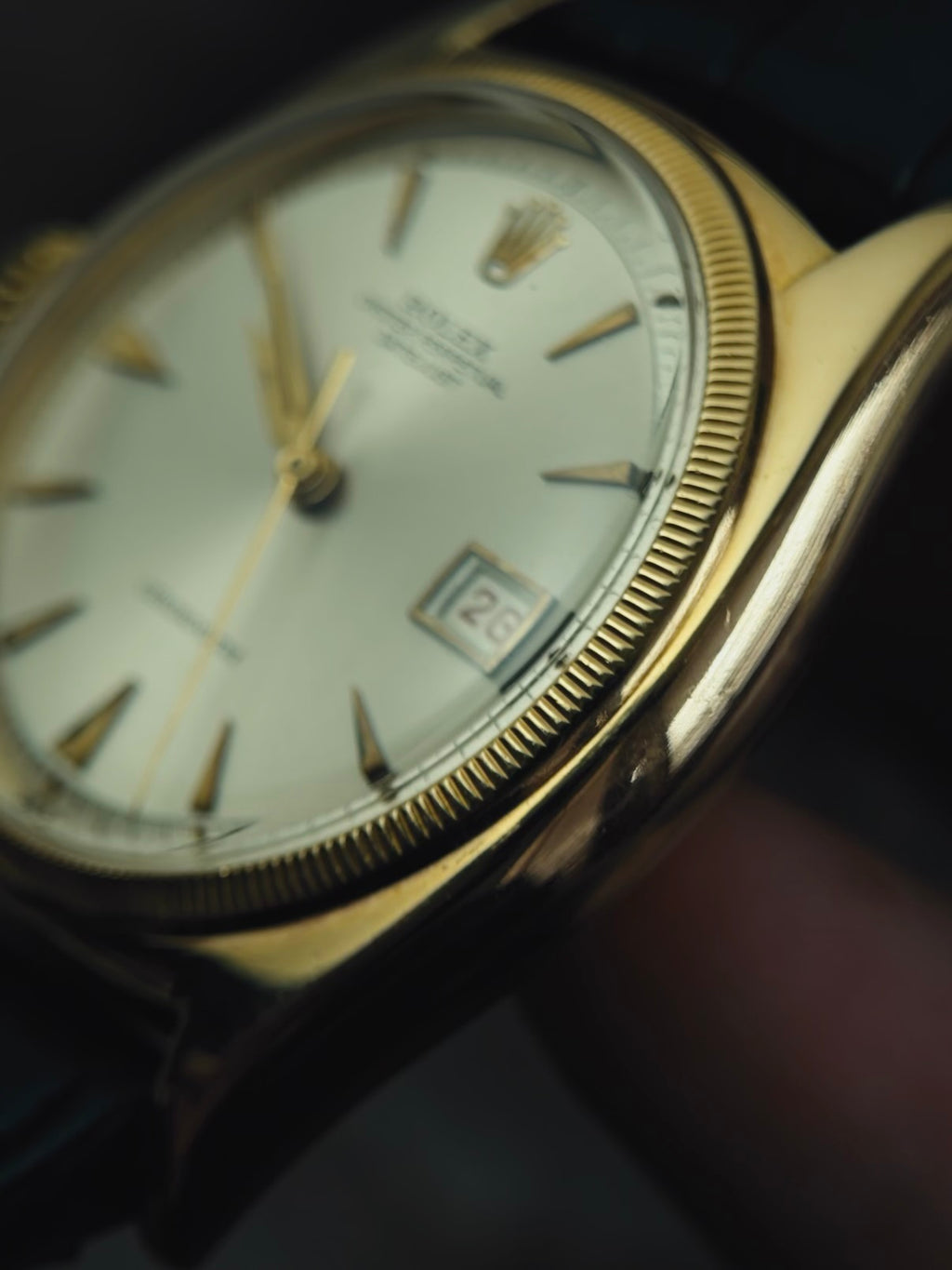ROLEX Datejust 6105 Lefty 18k 1952s