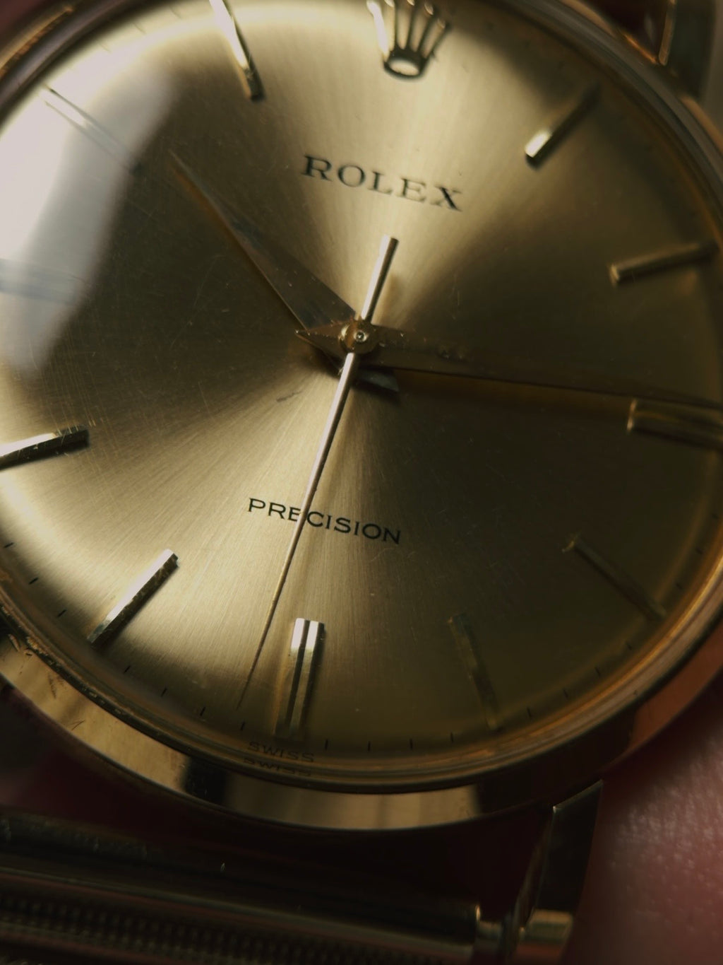 ROLEX 9659 Precision 18k Yellow Gold 1965s
