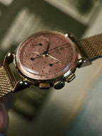 UNIVERSAL GENEVE 18k RED GOLD COMPAX BIG HORN LUG  1945s