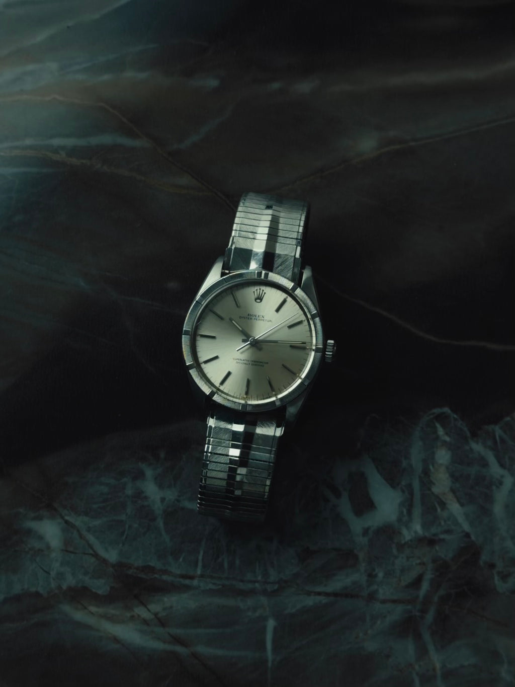 ROLEX Oyster Perpetual 1007 SS “PATINA DIAL” 1960-70s
