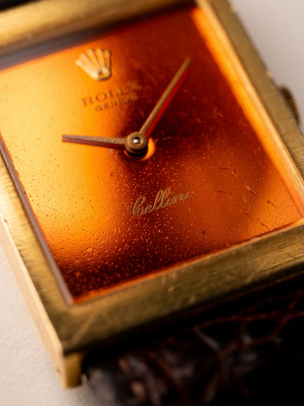 ROLEX 4014 Cellini “Burnt Tropical Orange Dial” 1975s