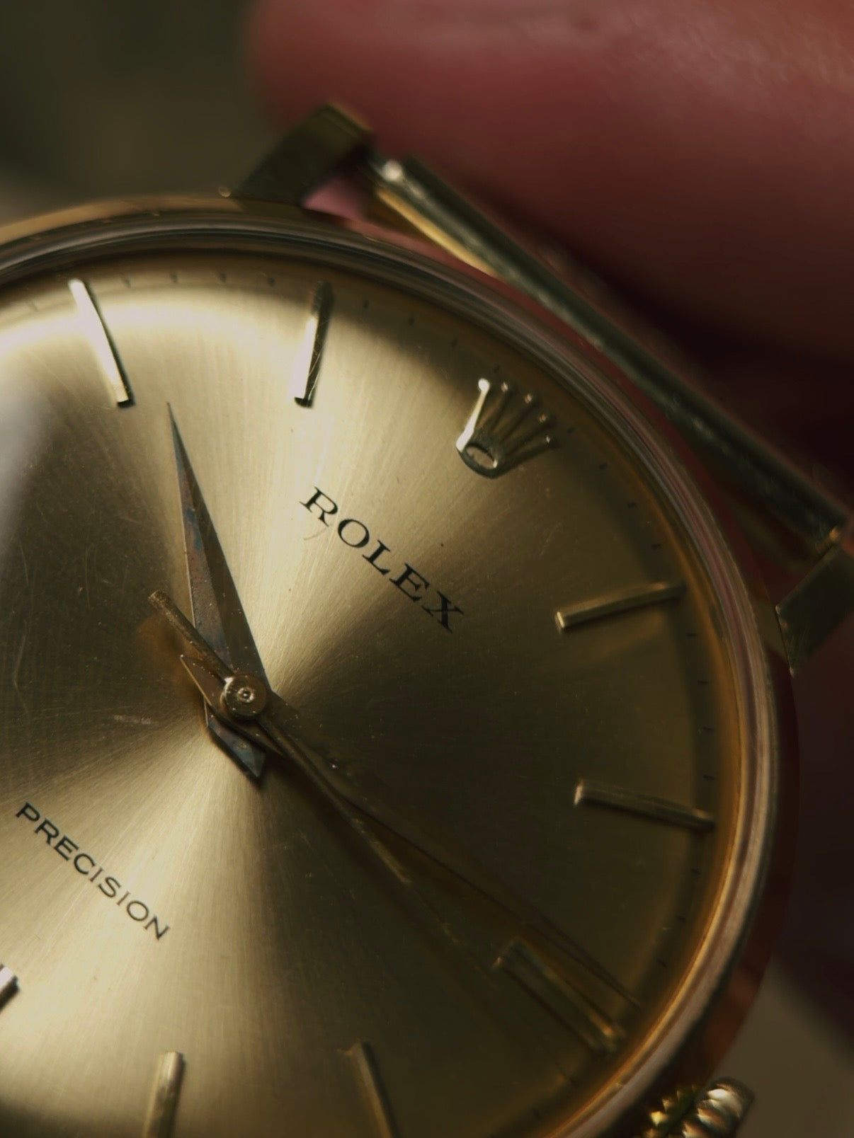 ROLEX 9659 Precision 18k Yellow Gold 1965s