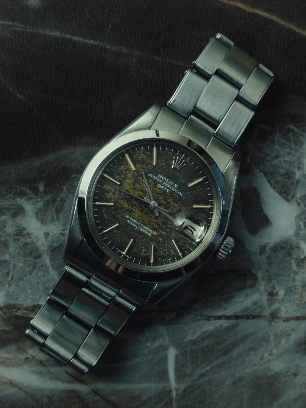 ROLEX 1500 Tropical Oyster Perpetual Date 1968s