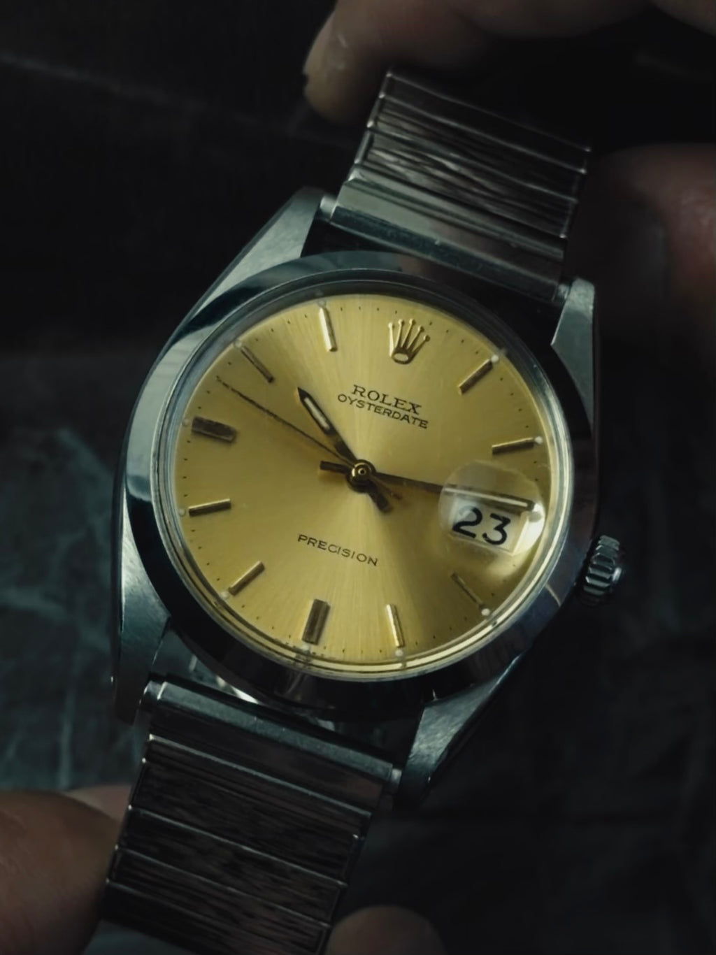 ROLEX 6694 Oysterdate Precision ”Gold Dial” 1966s