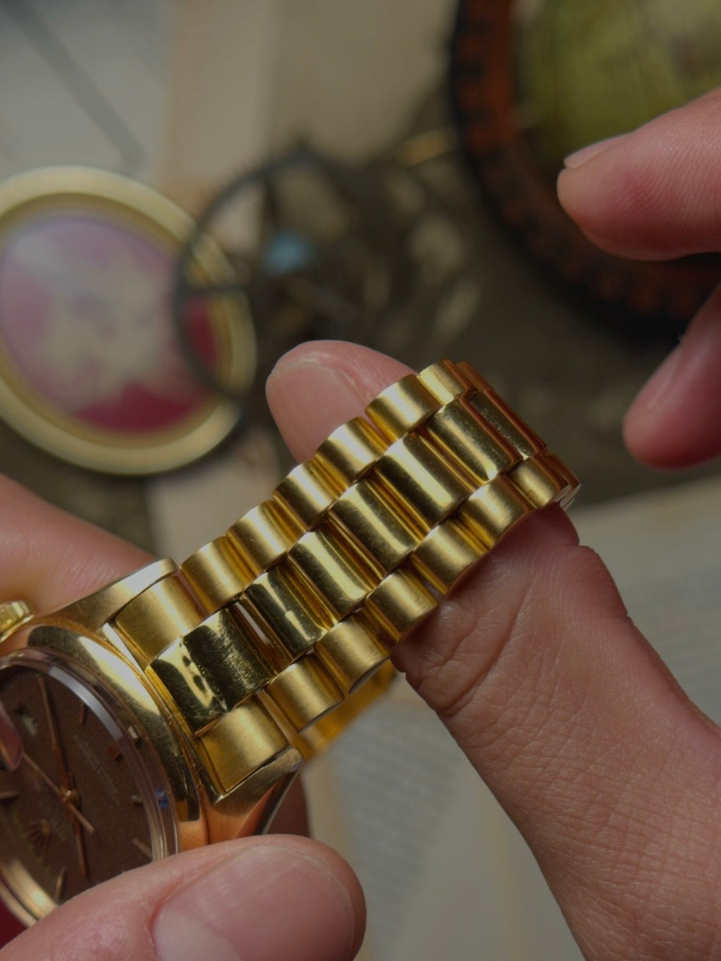 ROLEX 18k Rose Gold Day-Date 1965s