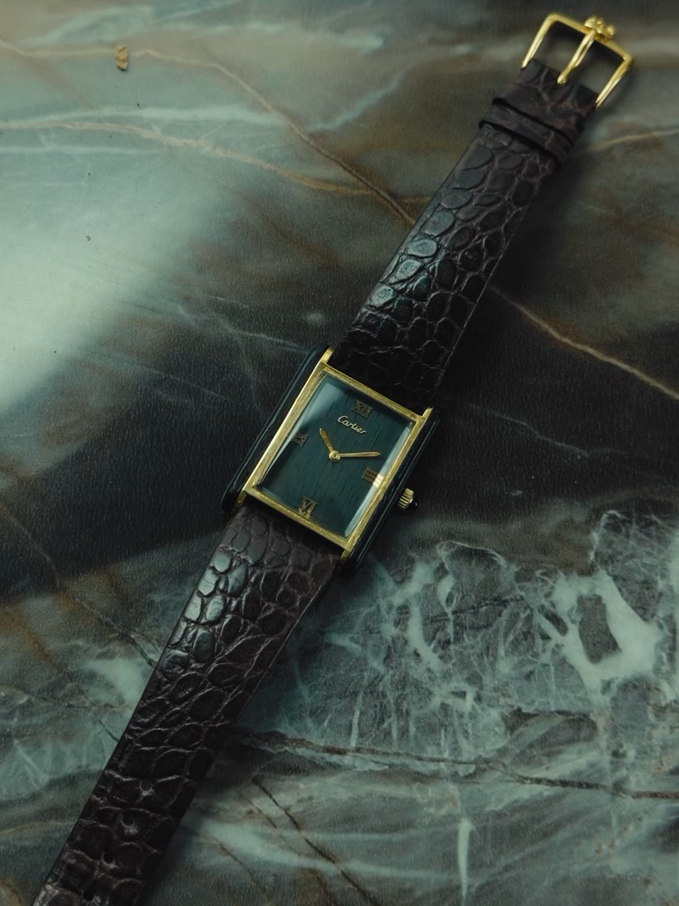 Cartier 20611 Wood Tank 1975s