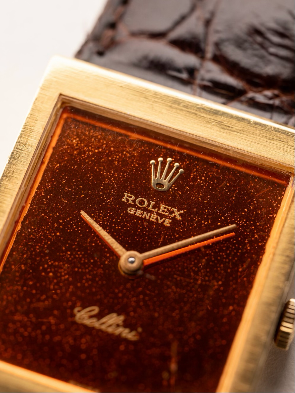 ROLEX 4014 Cellini “Burnt Tropical Orange Dial” 1975s
