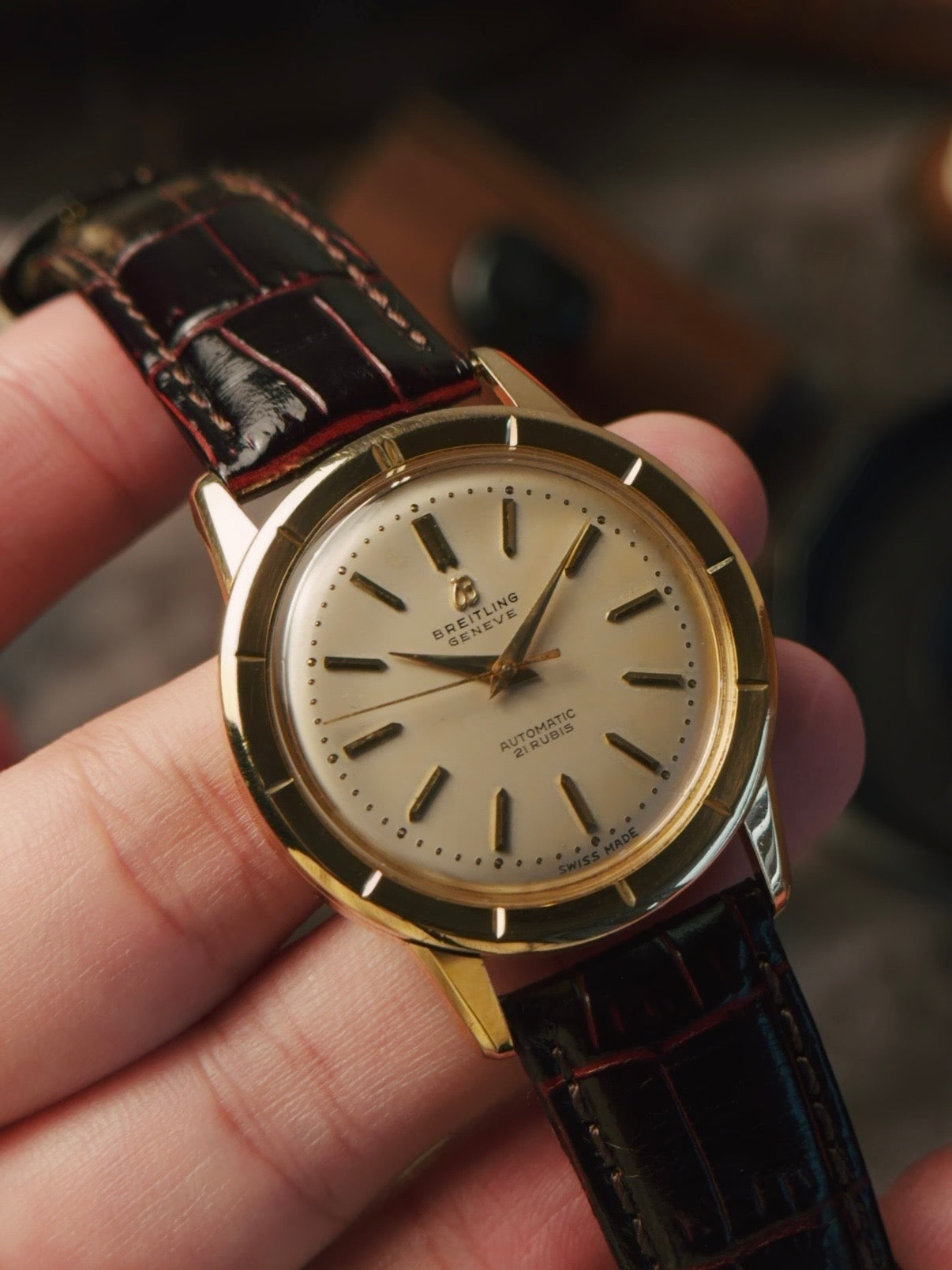 BREITLING 18K BIDNATOR 1955s