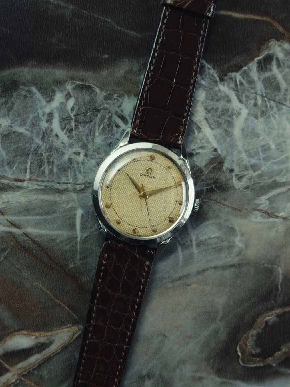 OMEGA SS Texture Dial 1950s