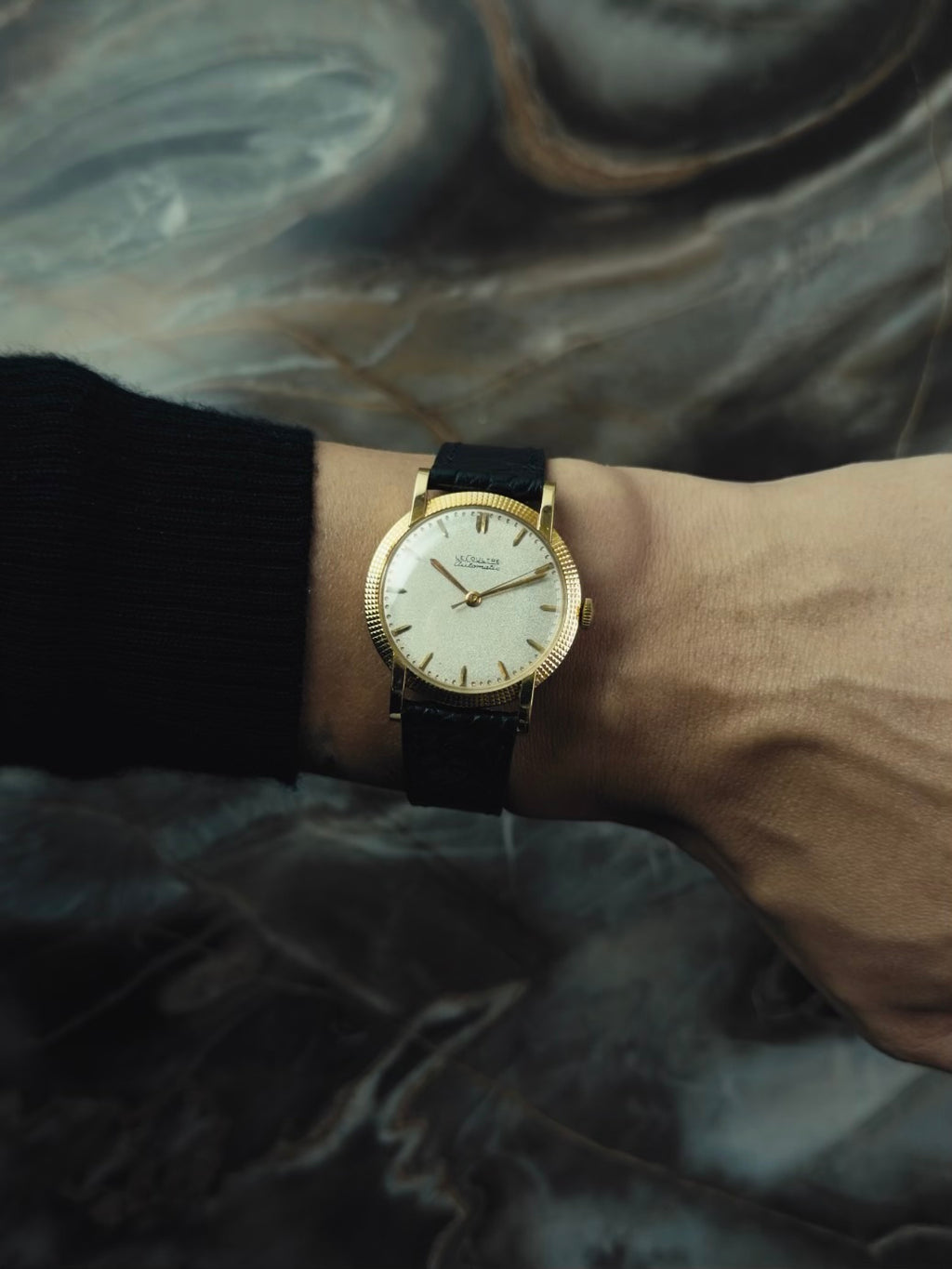 Jaeger-LeCoultre 18k Yellow Gold Clous de Paris