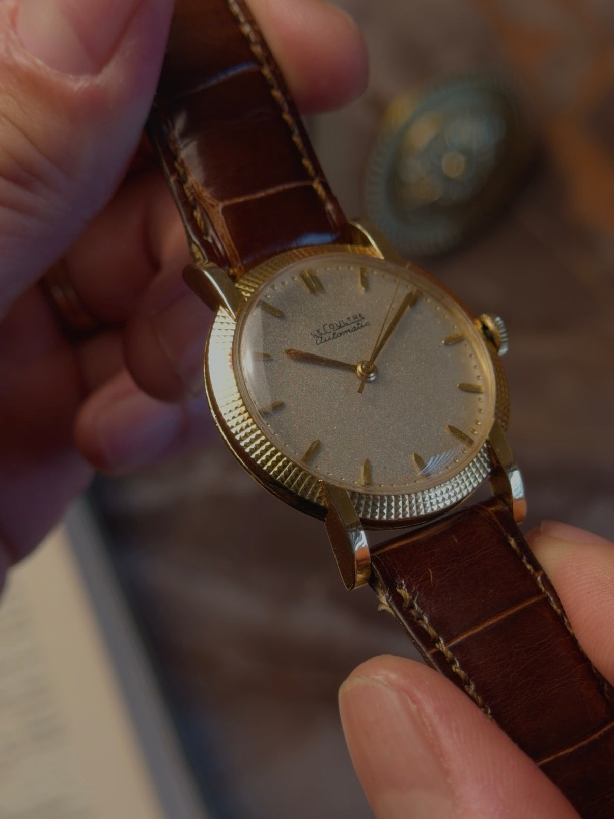 Jaeger-LeCoultre 18k Yellow Gold Clous de Paris