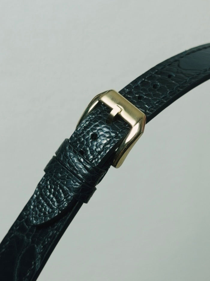 Ostrich Leg Leather Watch Strap