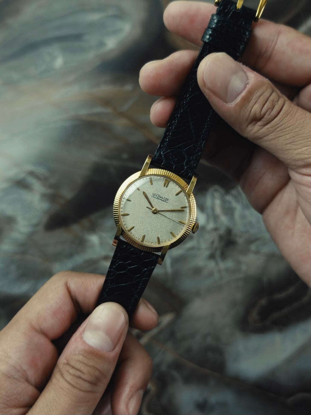 Jaeger-LeCoultre 18k Yellow Gold Clous de Paris