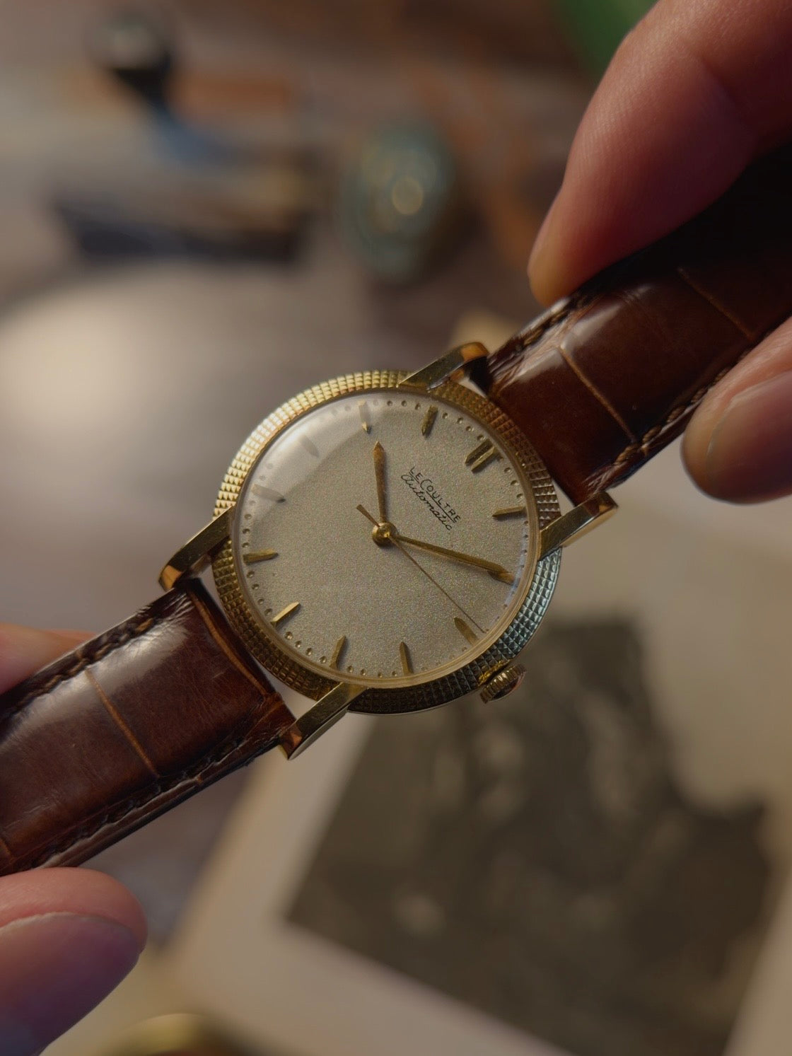 Jaeger-LeCoultre 18k Yellow Gold Clous de Paris