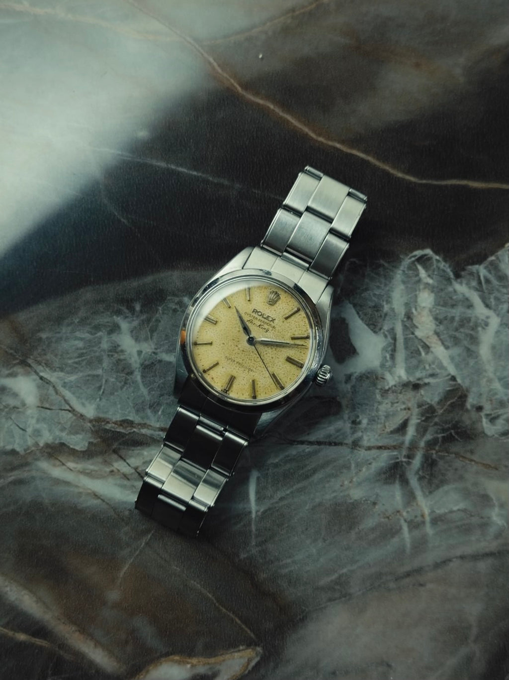 ROLEX Air-King 6552 1st Generation Original Warm Patina Dial 1958s