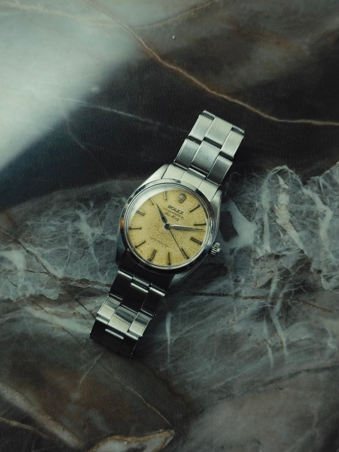 ROLEX Air-King 6552 1st Generation Original Warm Patina Dial 1958s