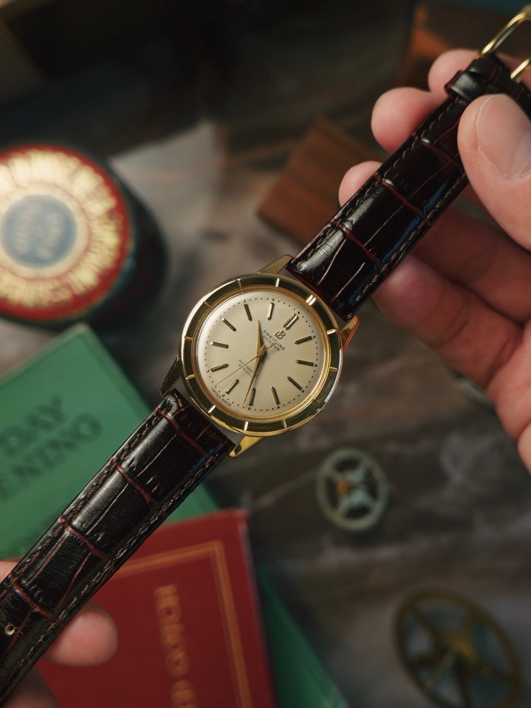 BREITLING 18K BIDNATOR 1955s
