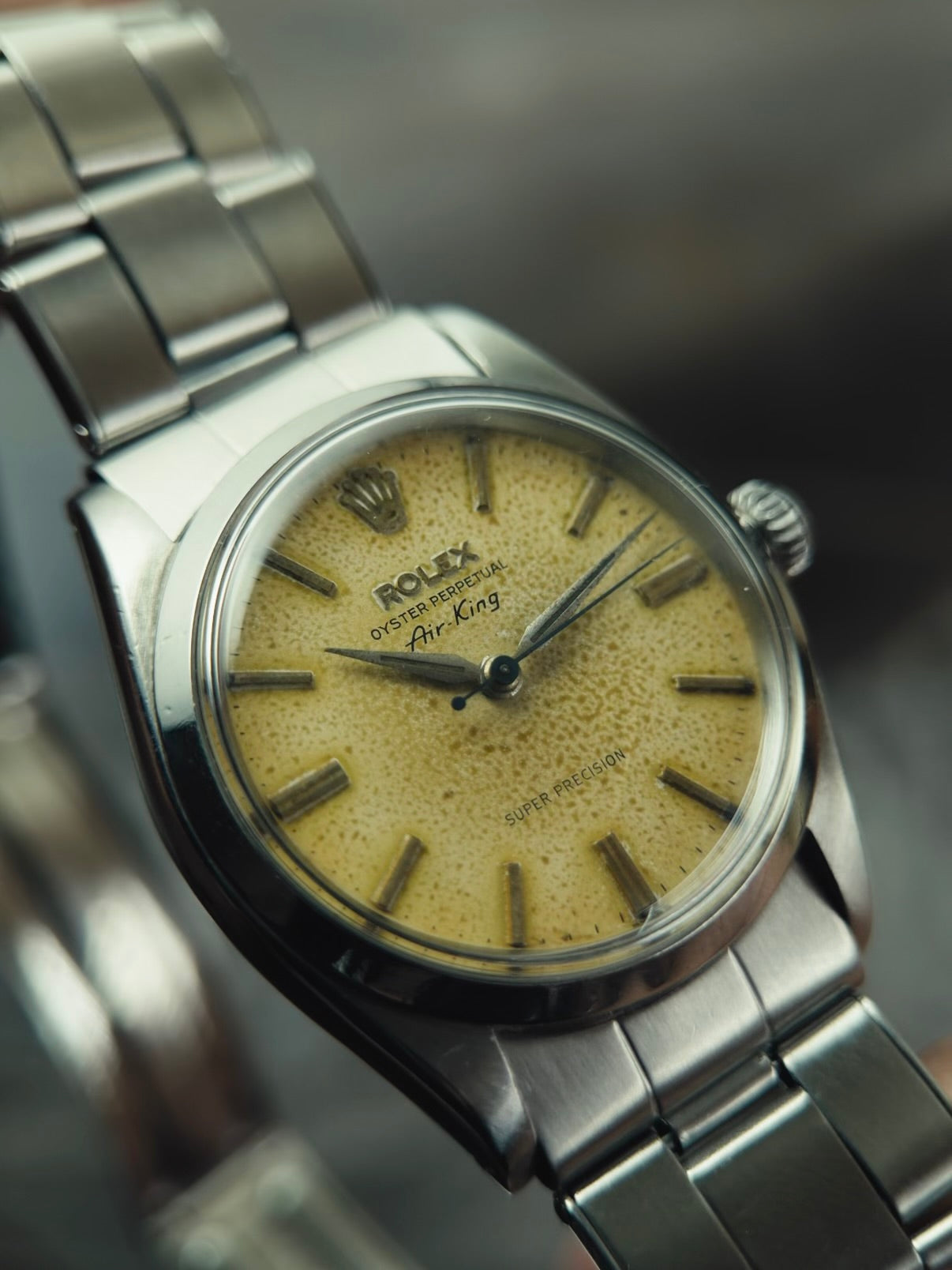 ROLEX Air-King 6552 1st Generation Original Warm Patina Dial 1958s