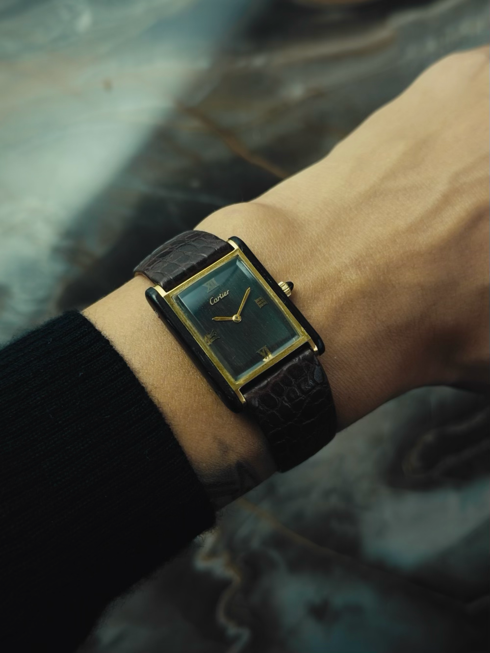 Cartier 20611 Wood Tank 1975s