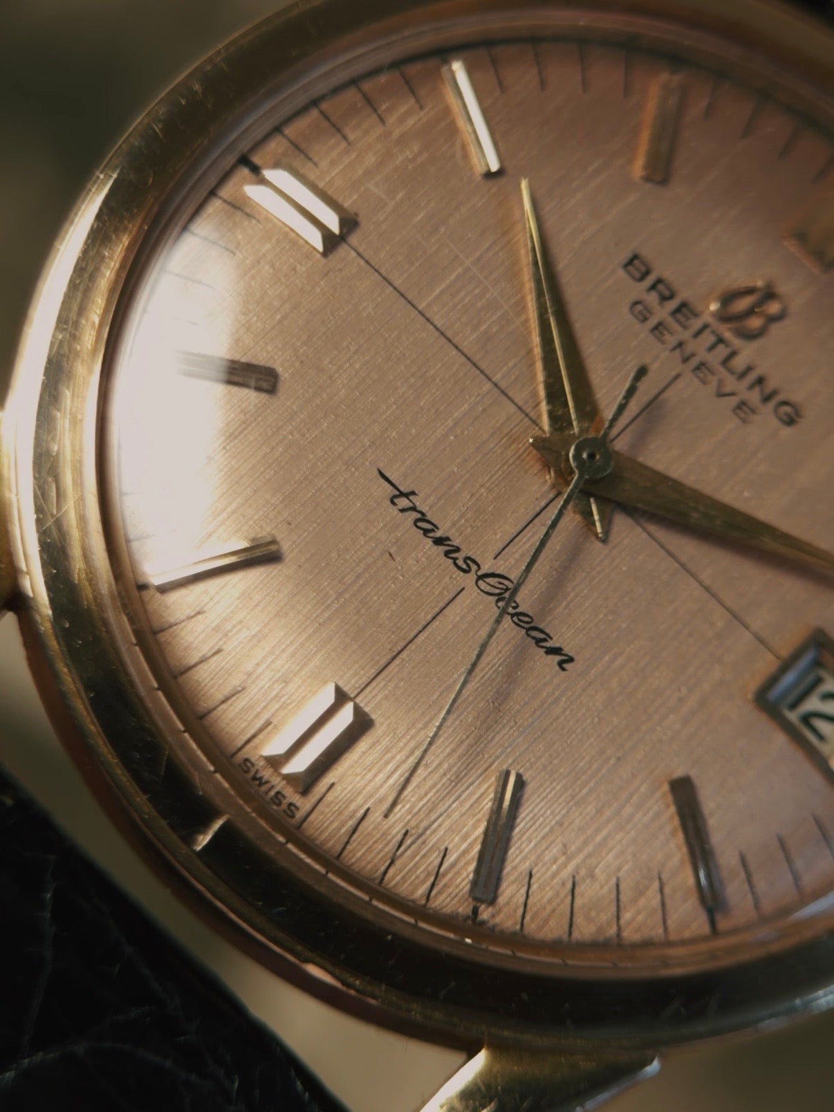 BREITLING 18K Rose Gold TRANSOCEAN 1964s