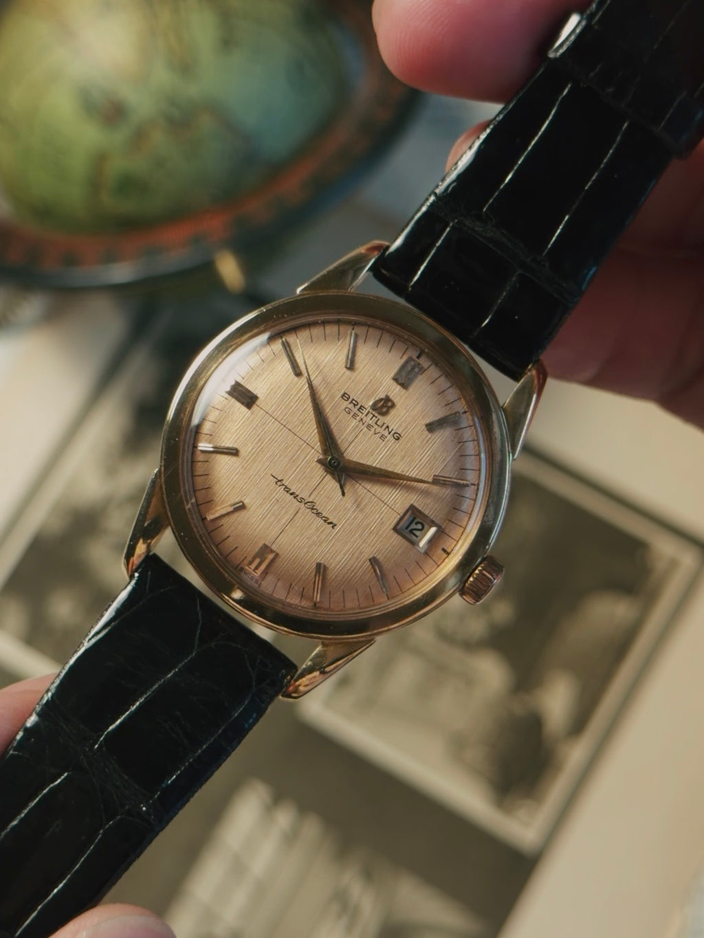 BREITLING 18K Rose Gold TRANSOCEAN 1964s