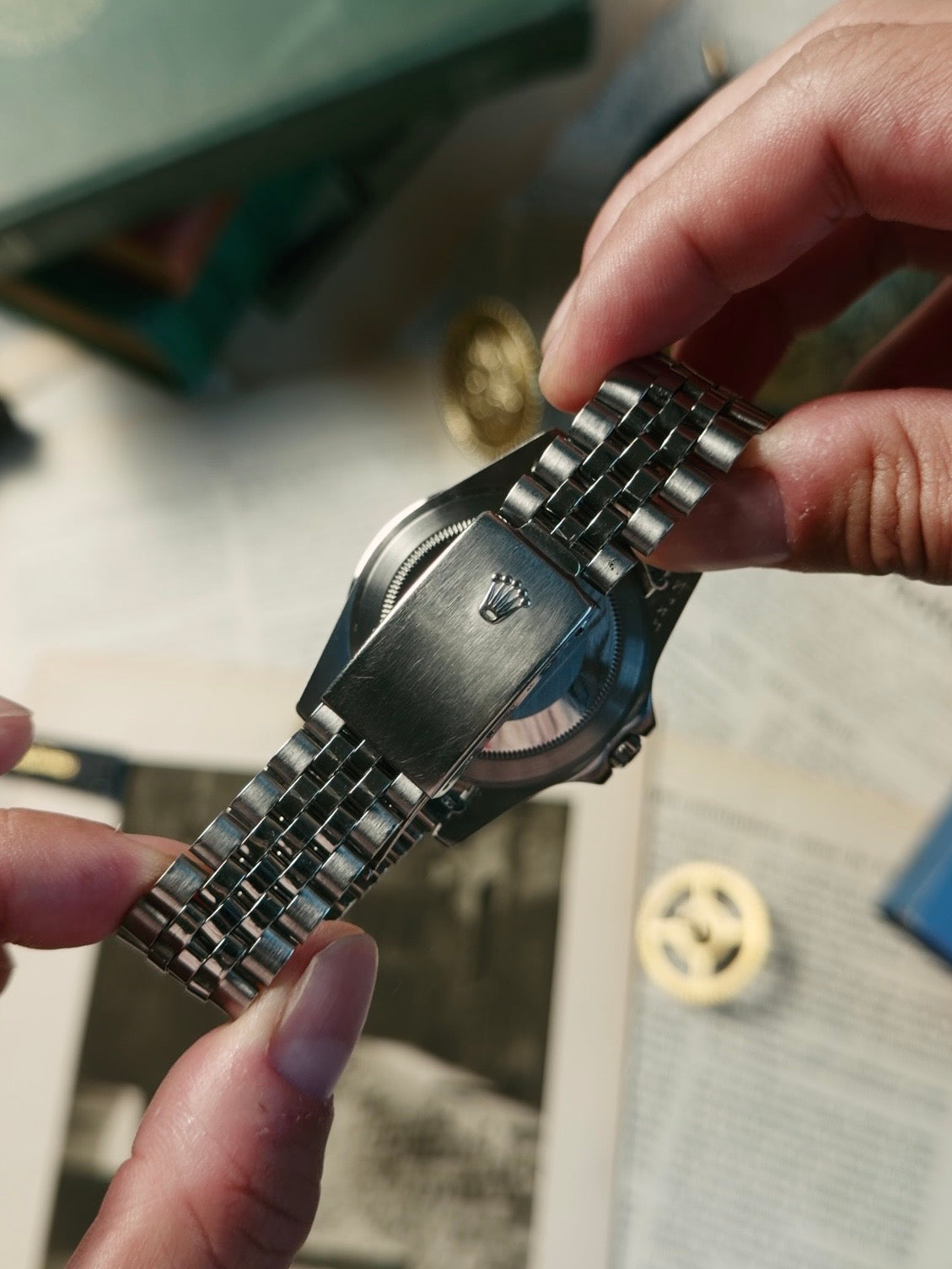 ROLEX SS “TIFFANY DIAL” Long E GMT Master 1968s