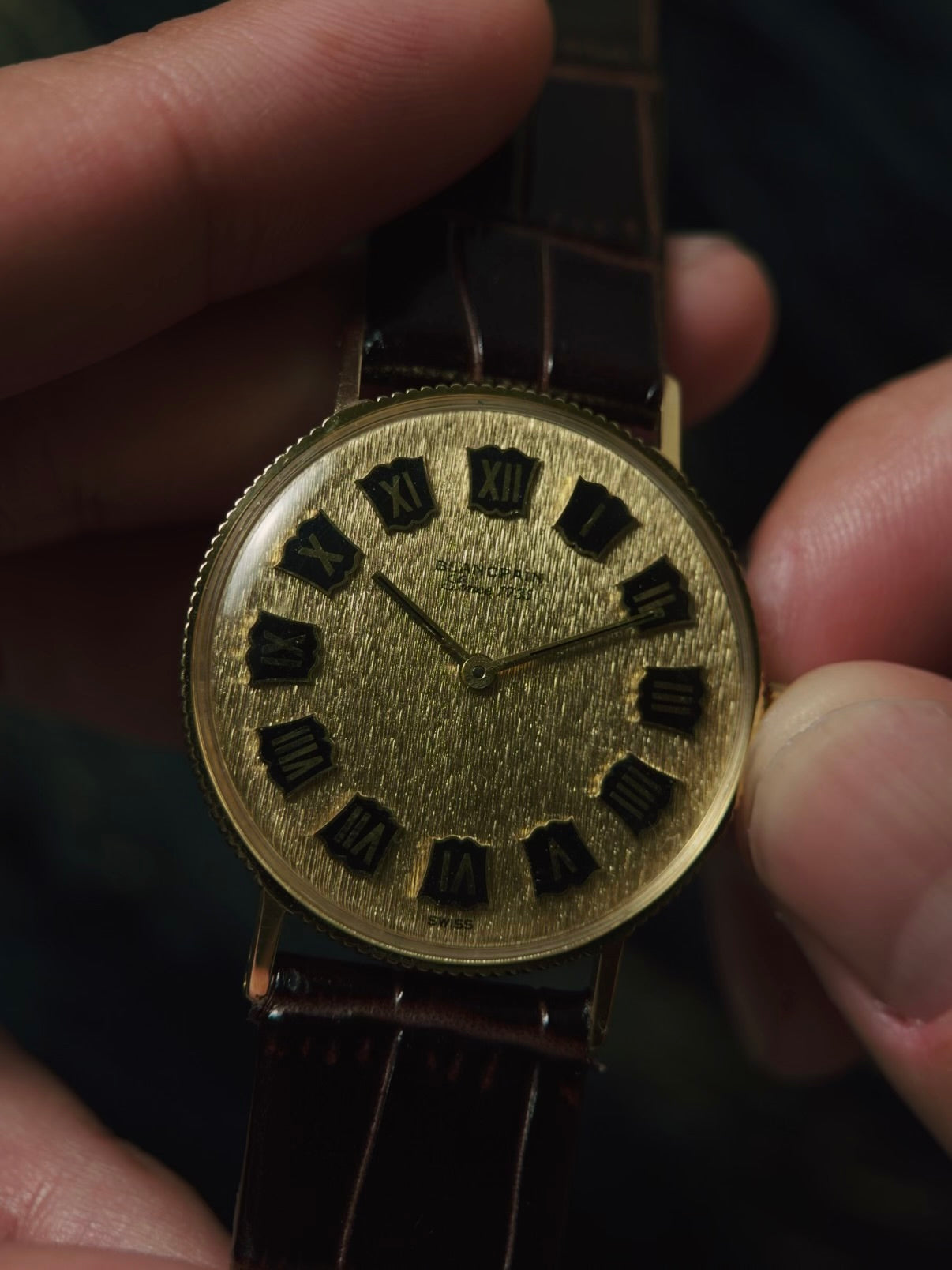 BLANCPAIN Ultra Slim 18k Yellow Gold 1970s