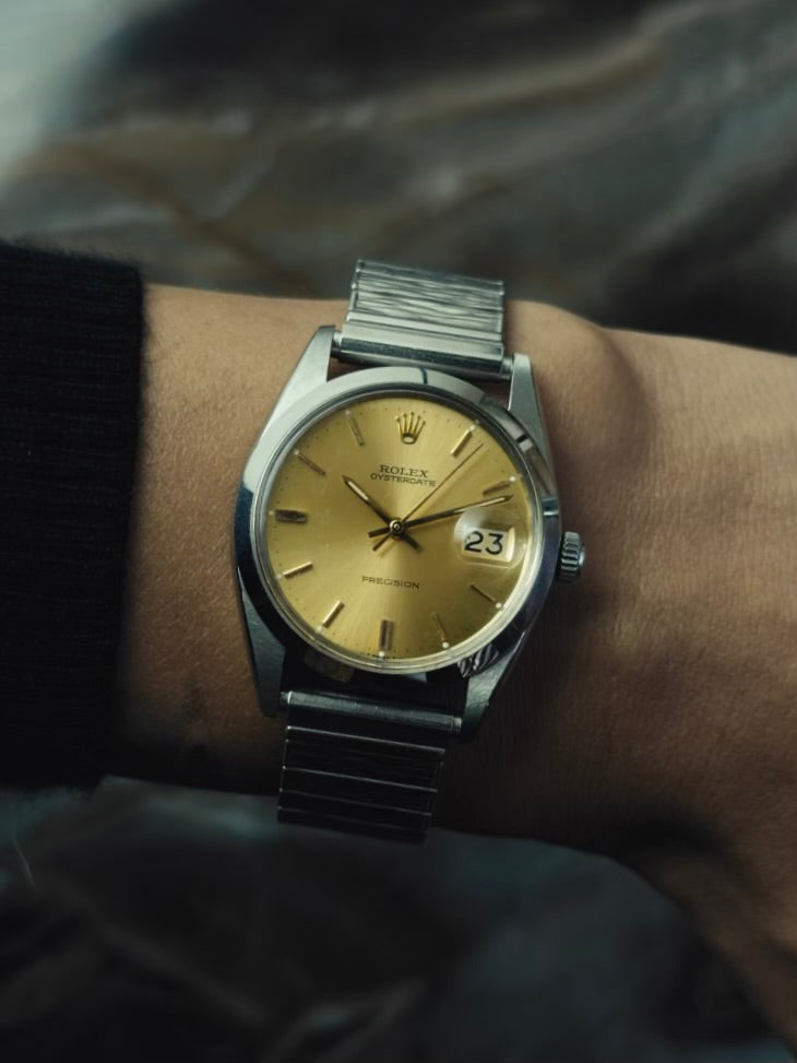 ROLEX 6694 Oysterdate Precision ”Gold Dial” 1966s